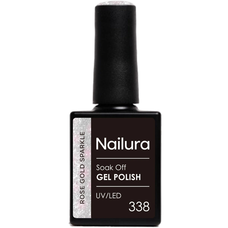 Nailura Gelpolish 338 – Rose Gold Sparkle – 10 ml