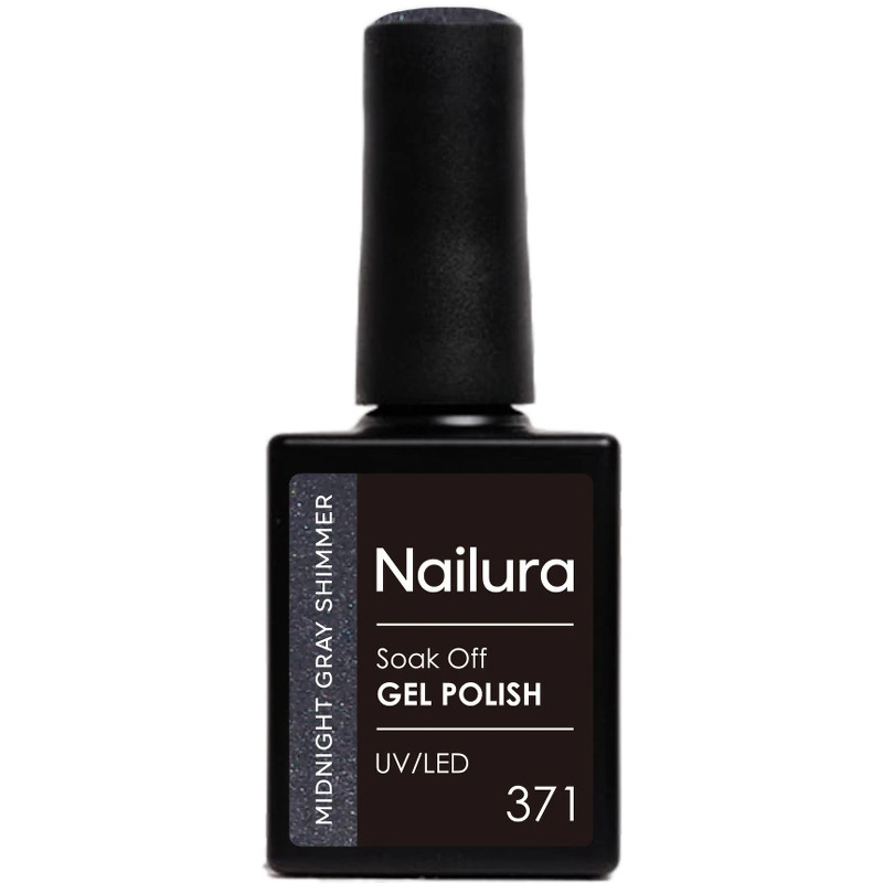 Nailura Gelpolish 371 – Midnight Gray Shimmer – 10 ml