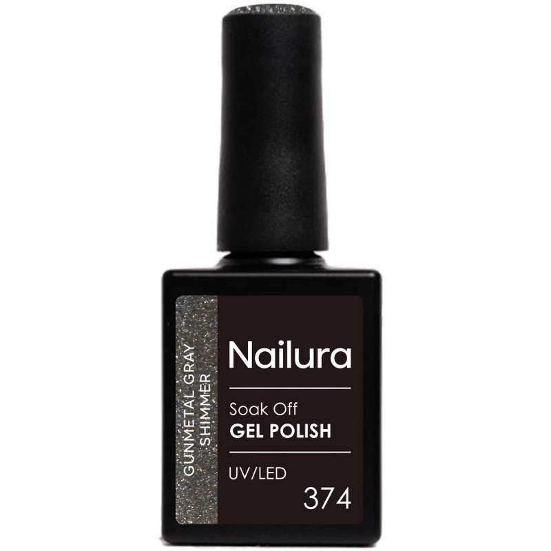 Nailura Gelpolish 374 – Gunmetal Gray Shimmer – 10 ml