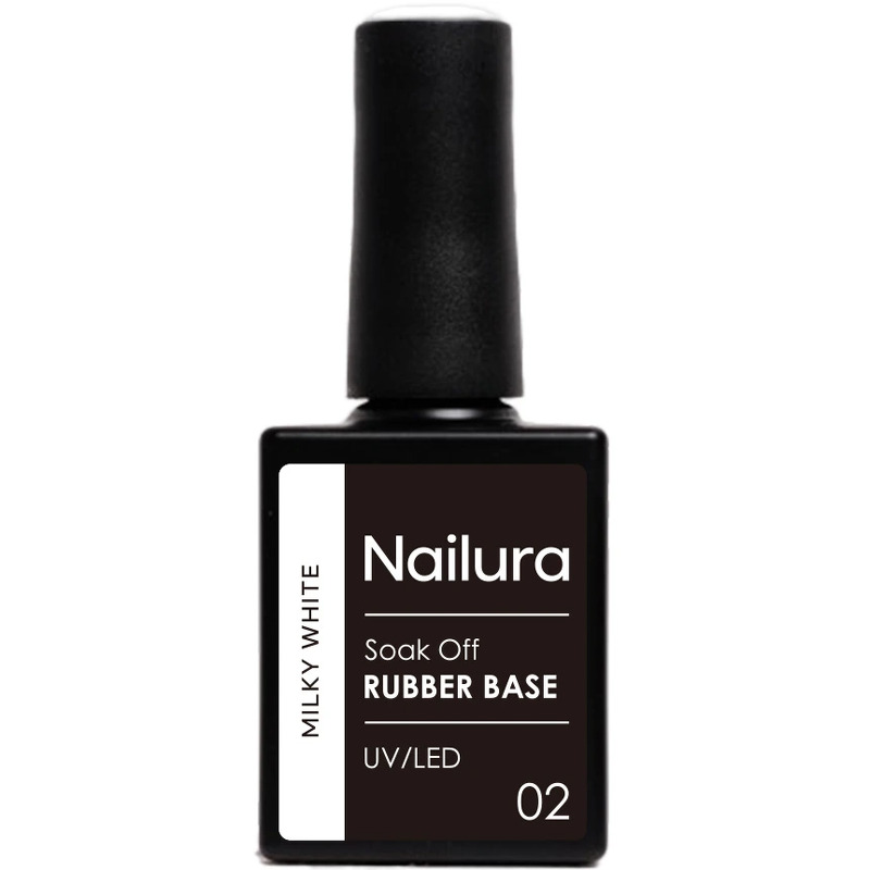 Nailura Rubber Base 2 – Milky White – 10 ml