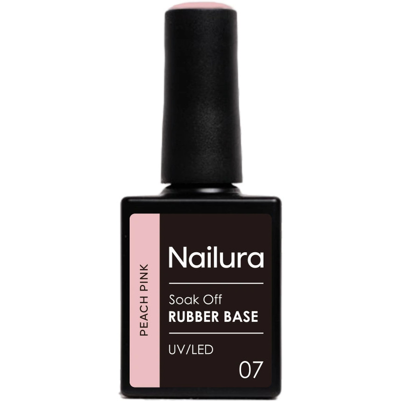 Nailura Rubber Base 7 – Peach Pink – 10 ml