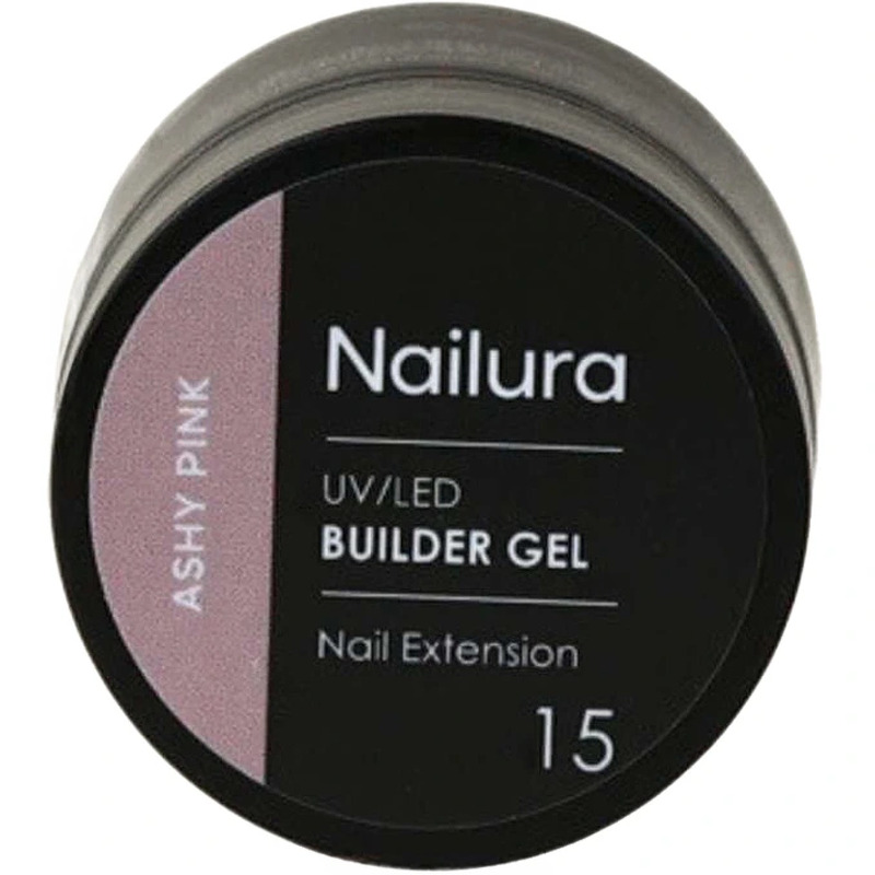 Nailura Builder Gel 15 – Ashy Pink – 10 ml
