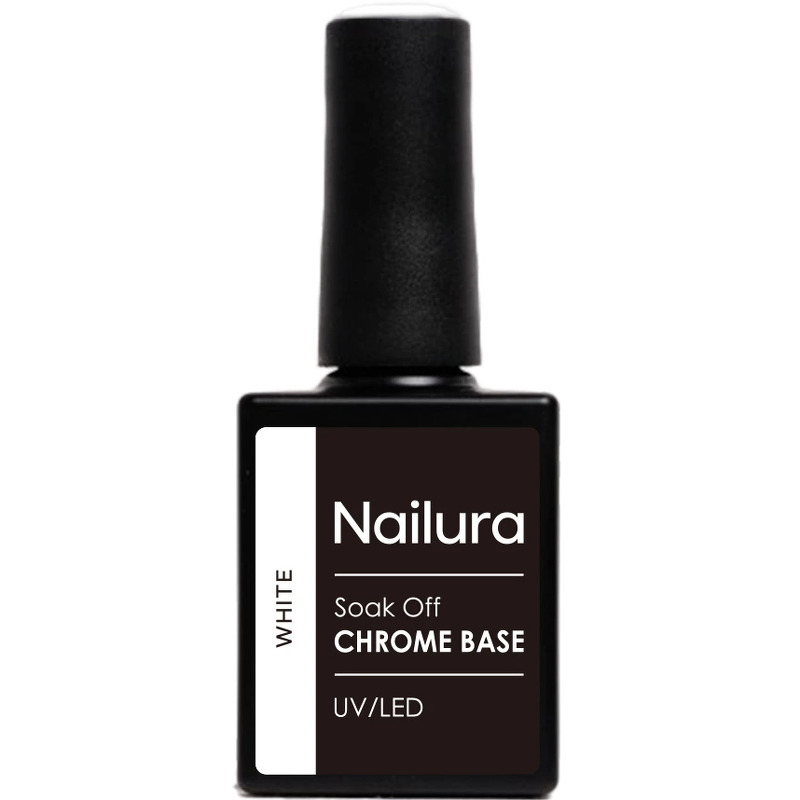 Nailura Chrome Base White Gel – Hvid – 10 ml