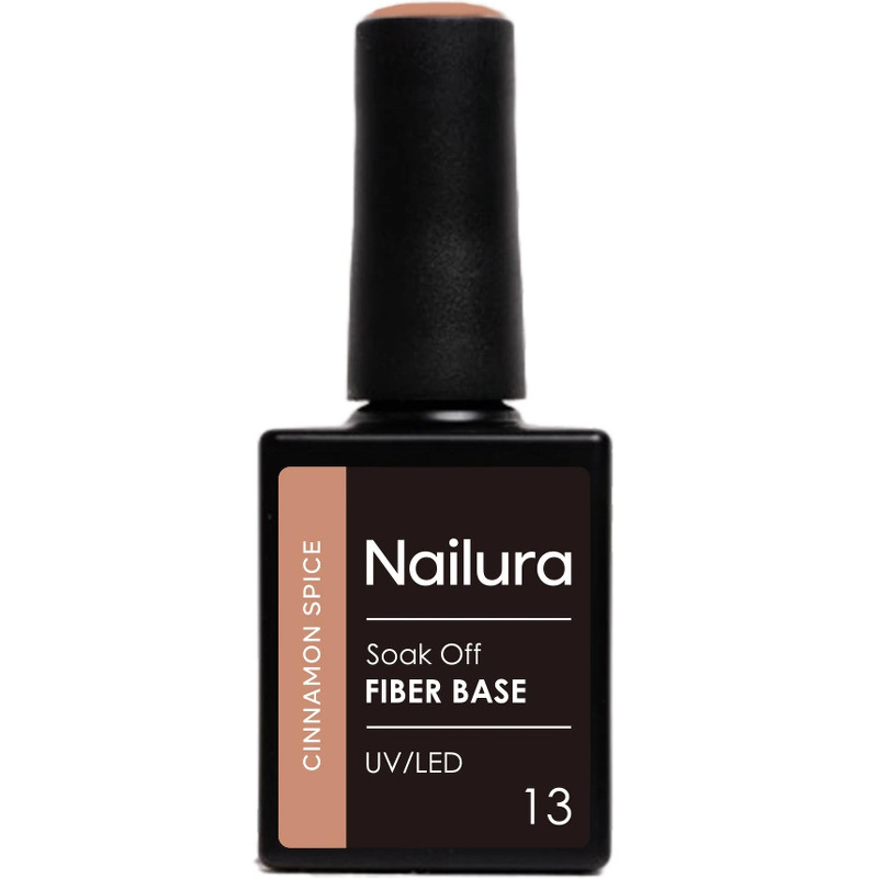 Nailura Fiber Base – Cinnamon Spice – Varm og krydret beige – 10 ml