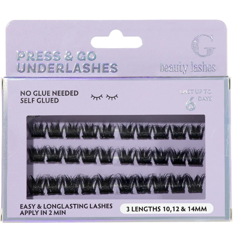 G Beauty Lashes Press & Go Underlashes - Glam