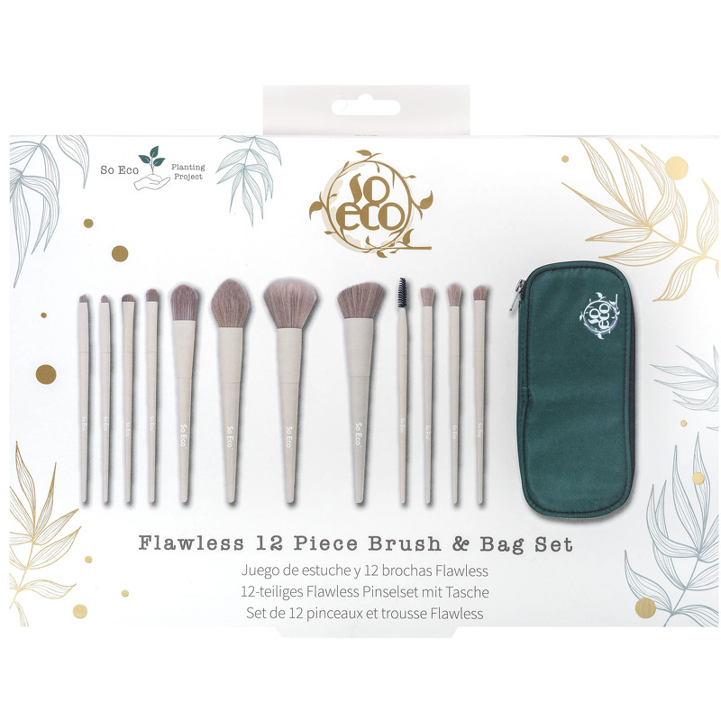 So Eco Flawless 12 Piece Brush & Bag Set (Limited Edition)