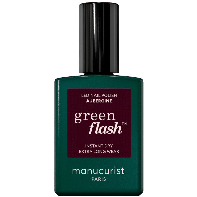 Manucurist Green Flash Neglelak 15 ml - Aubugine