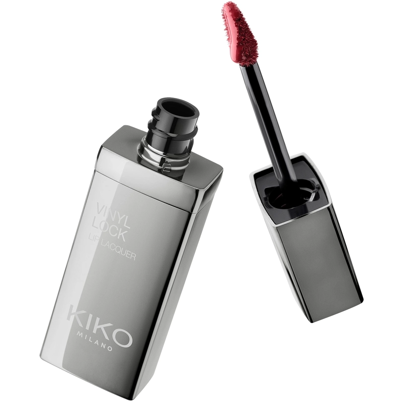 Vintilbud KIKO Milano Vinyl Lock Lip Lacquer 4 ml 05 I See Red køb billig