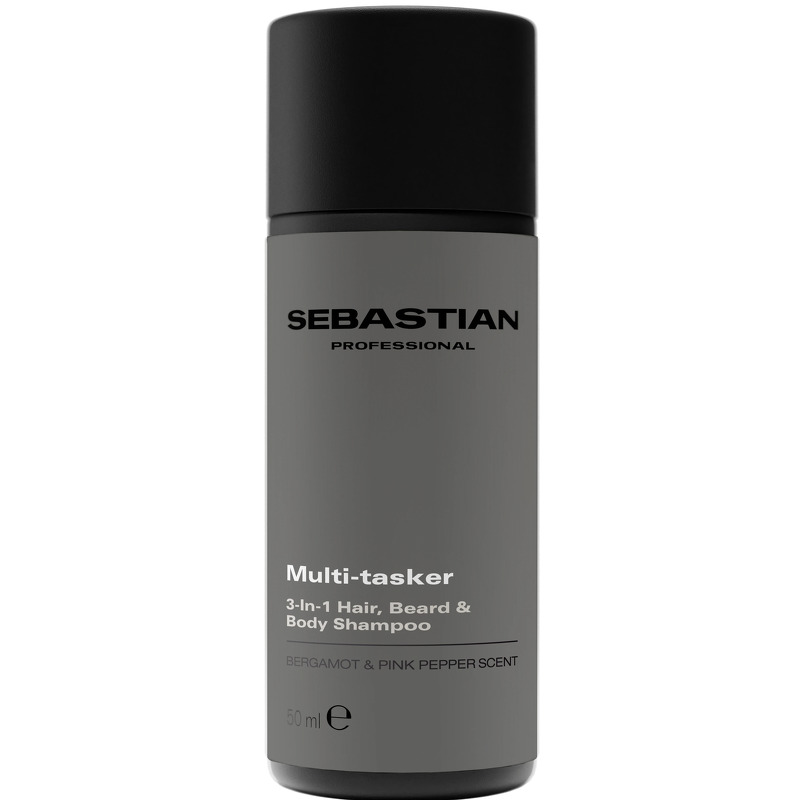 Sebastian Professional Multitasker for Men 3-in-1 Hair, Beard and Body Shampoo 50 ml