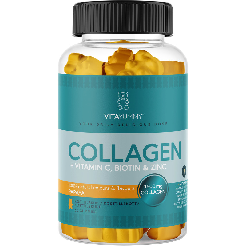 VitaYummy Collagen, Papaya, 60 Gummies