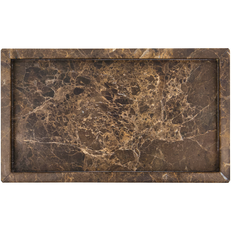 Dekorationsbakke brun marmor HDAble - House Doctor L: 24