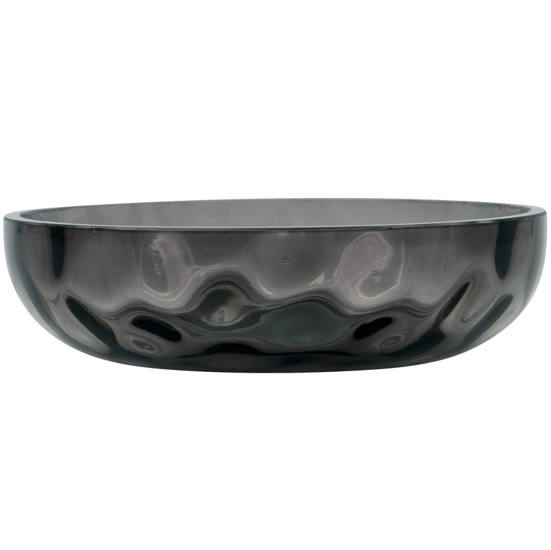 House Doctor - Sæbeskål Wah 3,5cm Glas Grå Skulpturel Blank