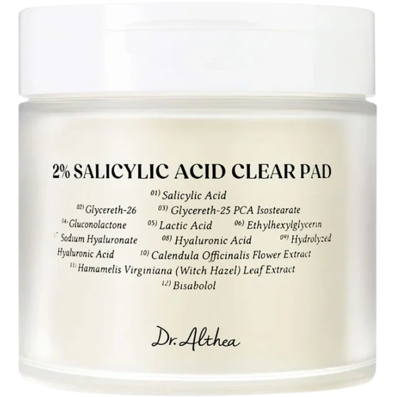 Dr. Althea 2% Salicylic Acid Clear Pad - 60 Pieces