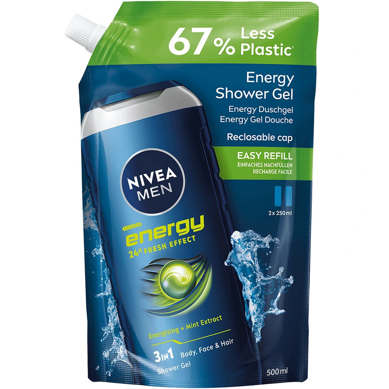 Nivea For Men Energy Shower Gel Refill (500 ml)