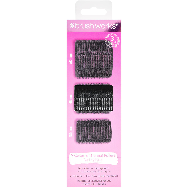 Brushworks Ceramic Thermal Rollers 9 pieces
