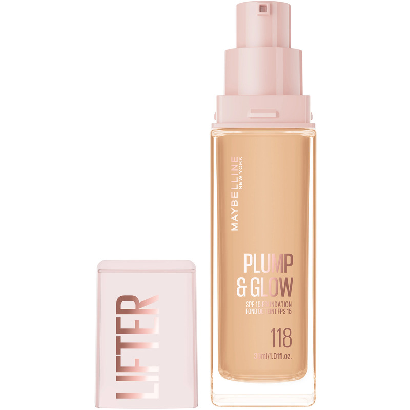 L'Oréal Paris 30ml.- New York Lifter Plump & Glow Foundation 118