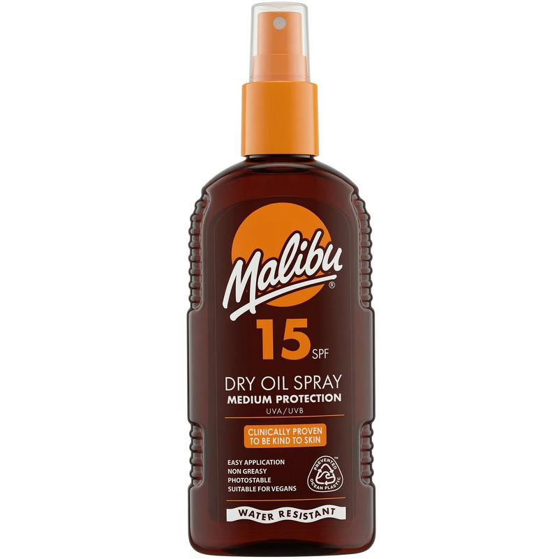 Malibu Sun Dry Oil Spray SPF15 - 200 ml