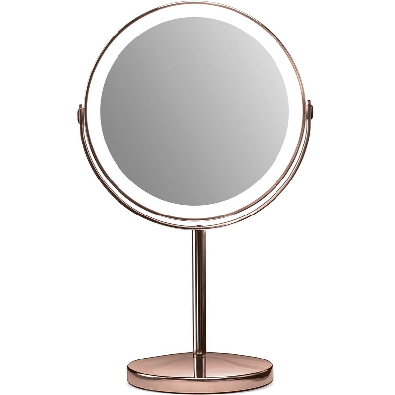 Gillian Jones Opladeligt LED bordspejl med 10x forstørrelse og USB-C - Kobber
