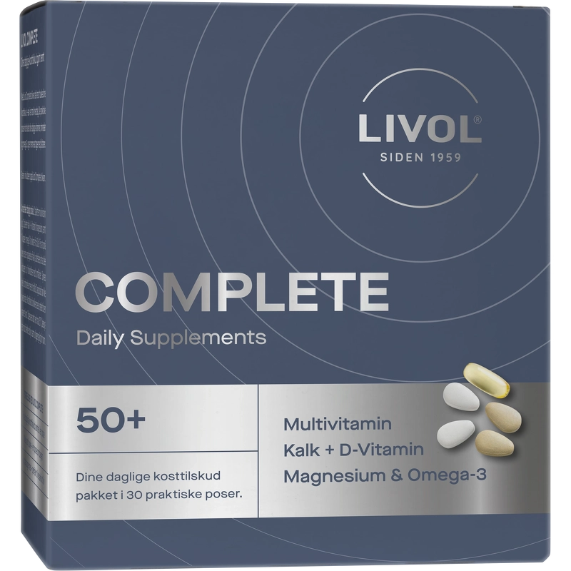 Livol Complete Daily Supplements 50+ - 30 Pieces