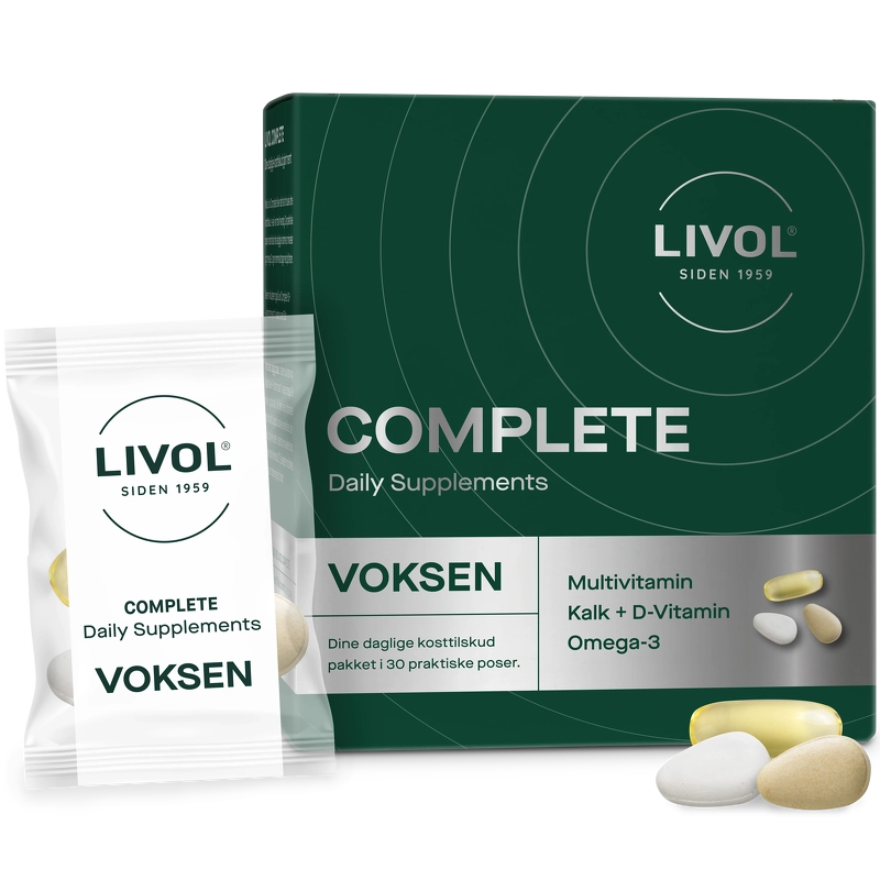 Livol Complete Daily Supplements Voksen 30 Pieces