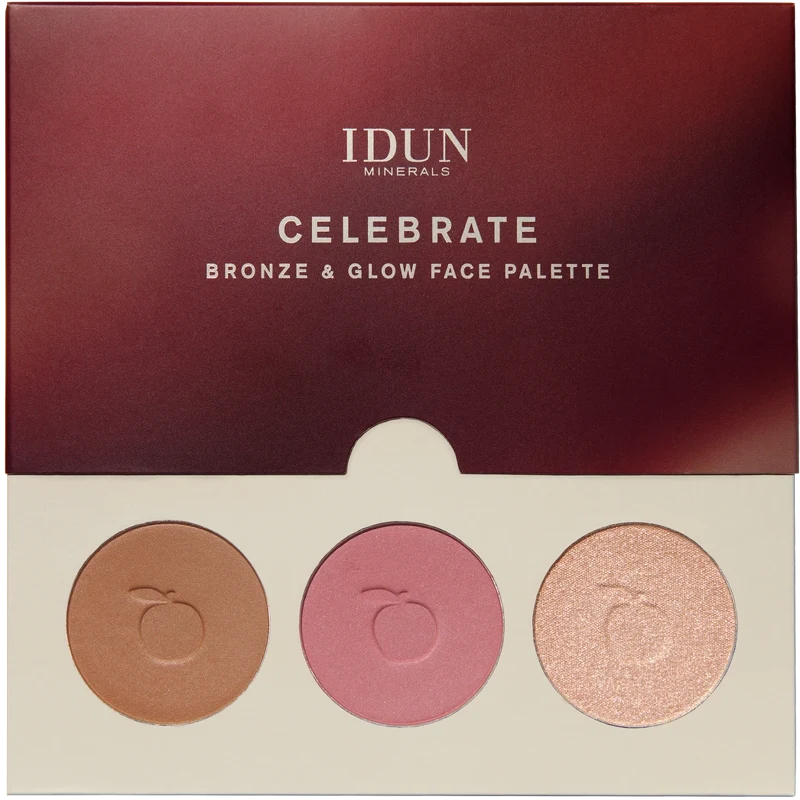 IDUN Minerals Celebrate Bronze & Glow Face Palette 7,6 g - Celebrate (Limited Edition)