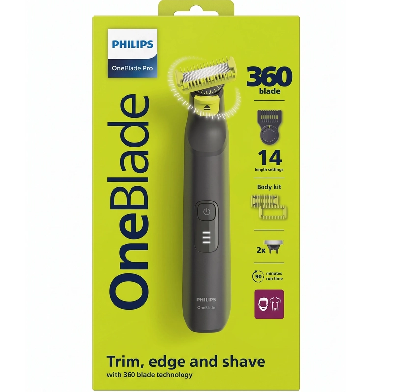 Philips OneBlade Pro 360 Trimmer sort (QP6542/15)
