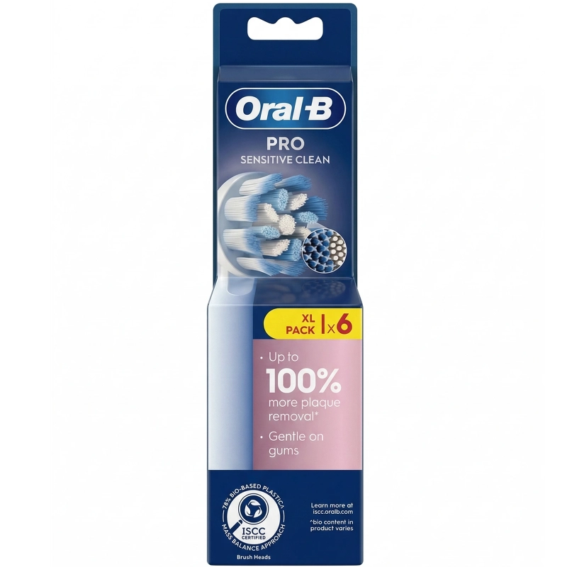 Oral-B Pro Sensitive Clean Brush Heads 6 Pieces billede