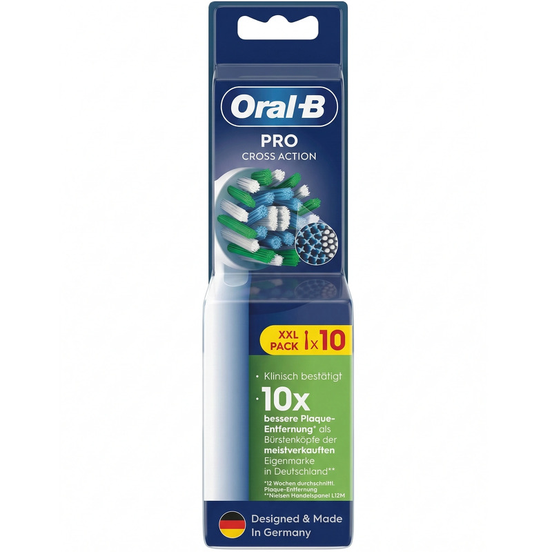 Oral-B Pro Cross Action Brush Heads 10 pieces - White