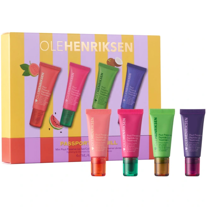Ole Henriksen Mini Chiller Pout Preserve Lip Treatment Set 4x 7ml - 28 ml