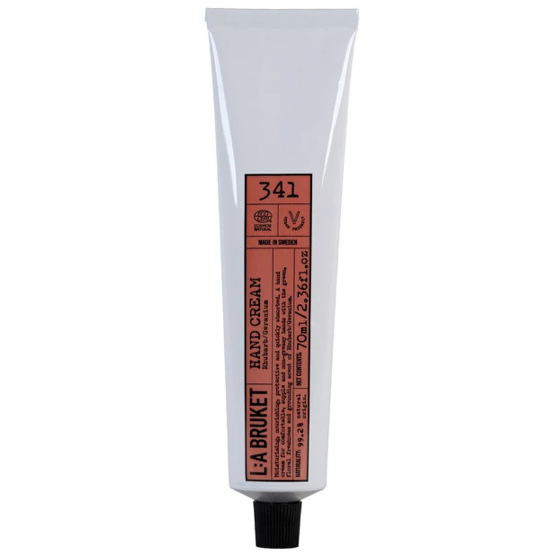 L:a Bruket 341 Håndcreme 70 ml - Rhubarb/Geranium