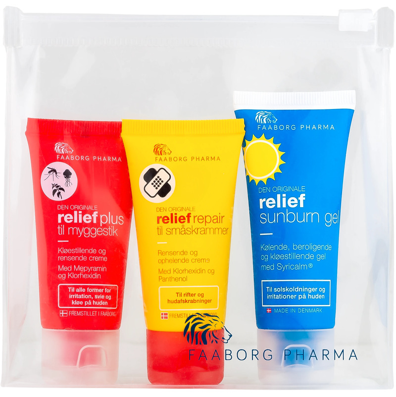 Faaborg Pharma Relief Safe 1 Travel Kit 3 pieces