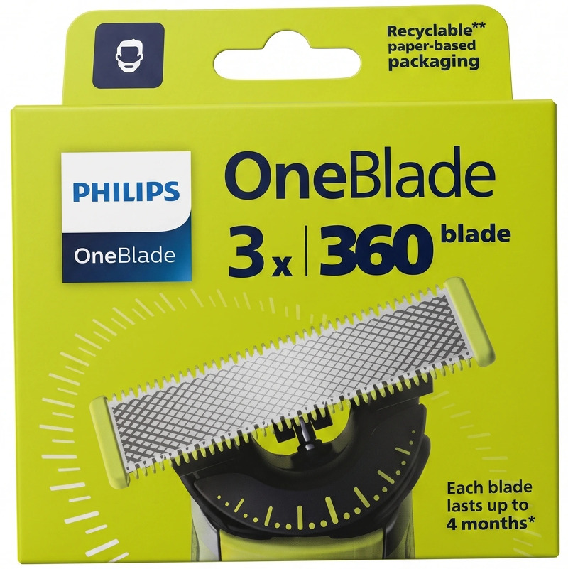 Philips - Oneblade 360 Qp430/50 - 3 Blade Sæt