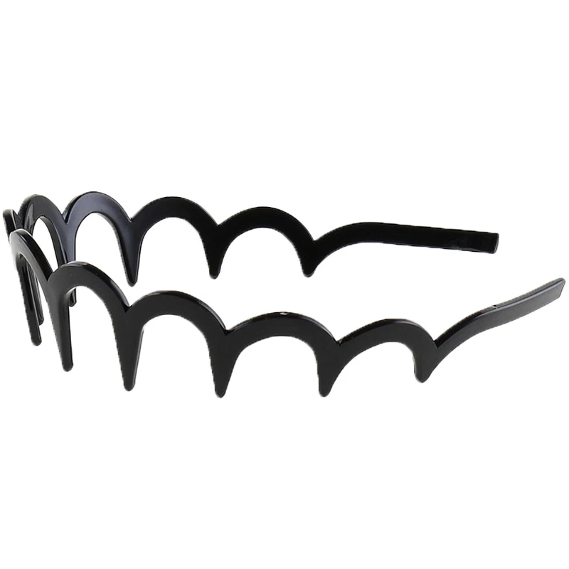 By Stær Sia Zig Zag Hairband - sort