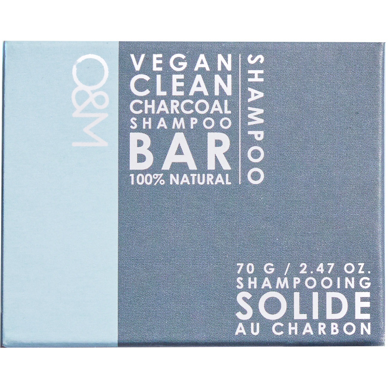 O&M Charcoal Shampoo Bar 70 g