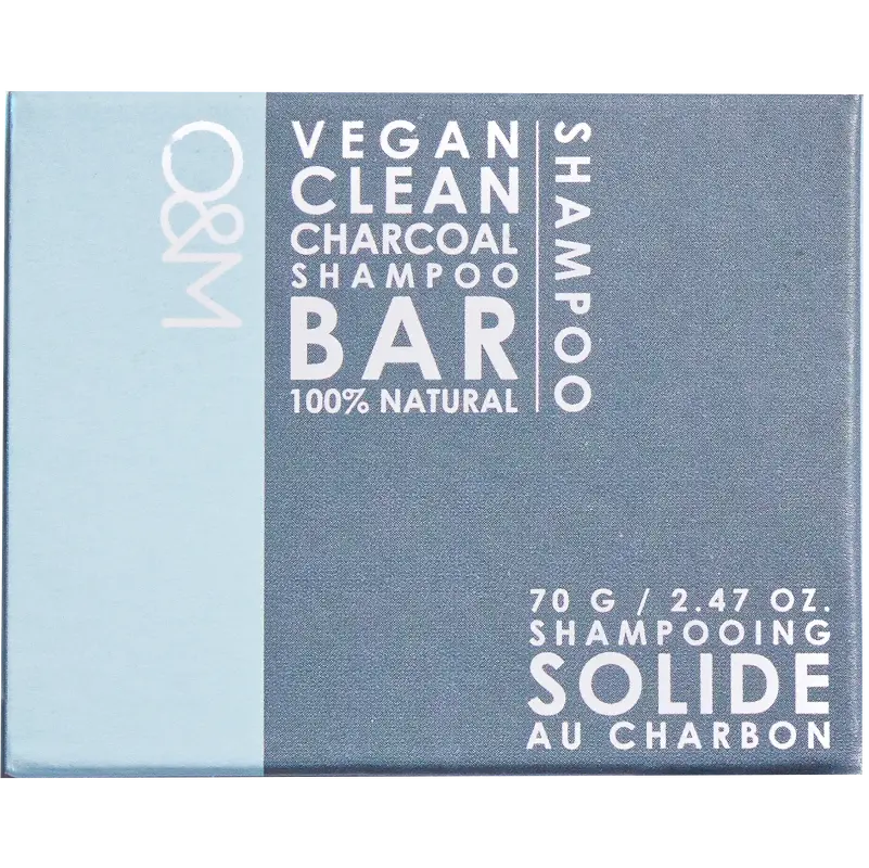 O&M Charcoal Shampoo Bar 70 gr.