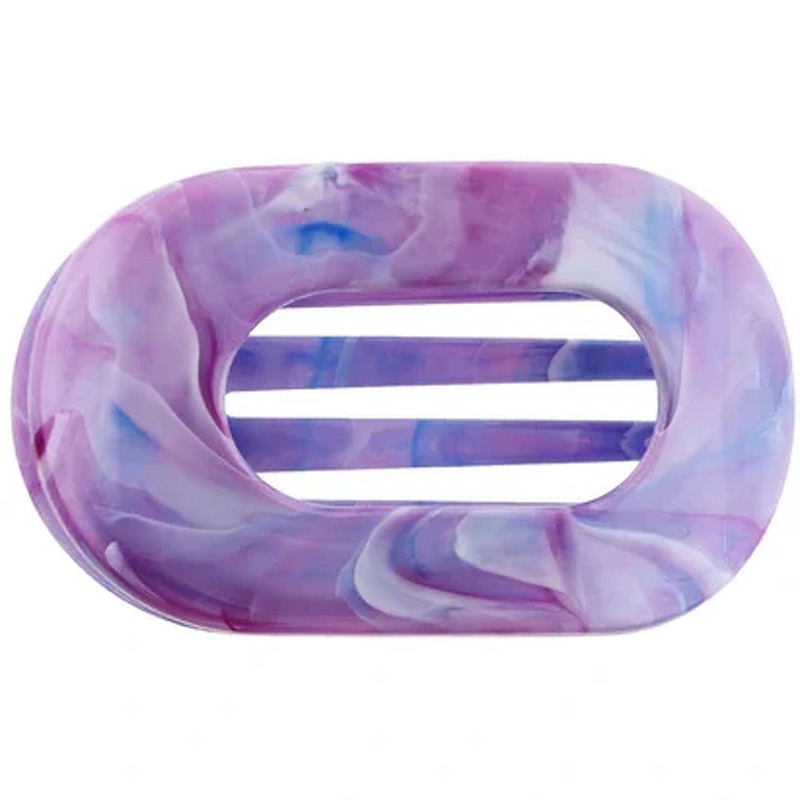 By Stær Eva Hairclip Medium - Marble Purple/Blue