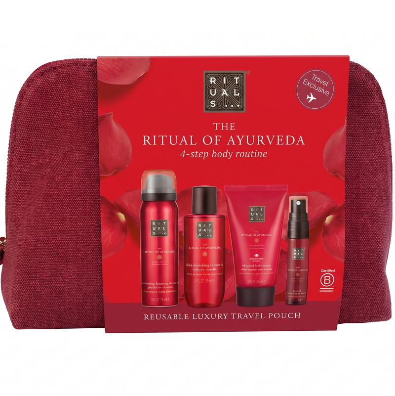 Rituals Ayurveda Travel Exclusives 215 ml Foaming Shower Gel 50ml/Shower Oil 75ml/Body Cream 70ml/Body Mist 20ml