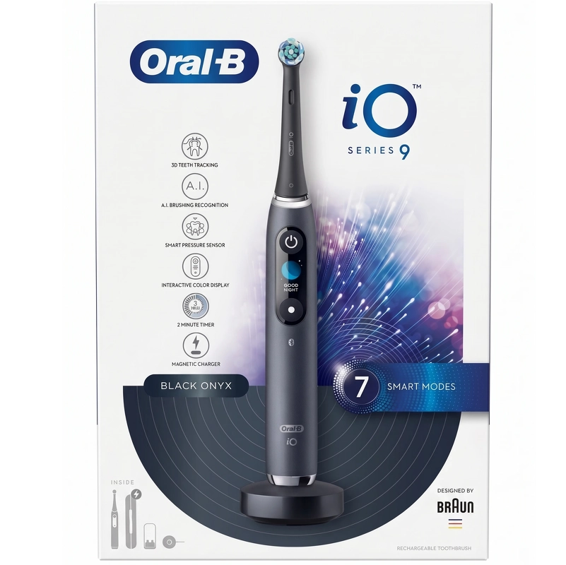Oral-B iO9 Electric Toothbrush - sort Onyx