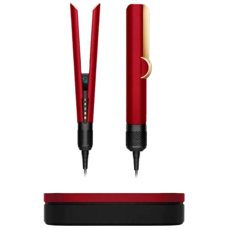 Dyson Airstrait Styler Glattejern Red Velvet/Gold