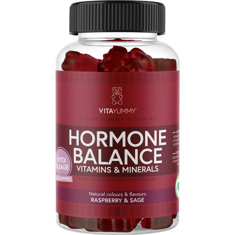 VitaYummy Hormone Balance, Raspberry & Sage, 60 Gummies