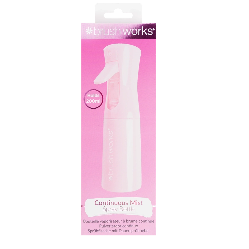 Brushworks Continuous Mist Spray Bottle - Pink