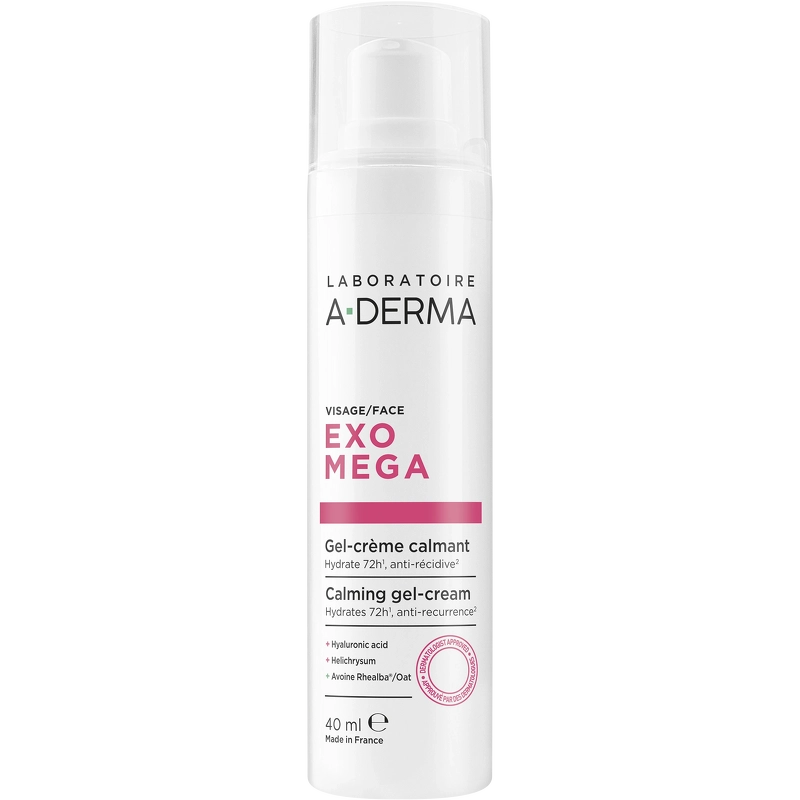 A-DERMA Exomega Face Calming Gel-Cream 40 ml