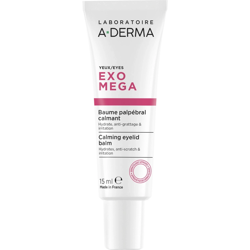 A-DERMA Exomega Face Calming Eyelid Balm 15 ml