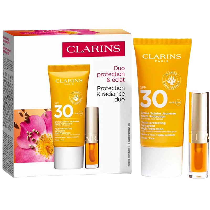 Clarins Protection & Radiance Duo Gavesæt (Limited Edition)