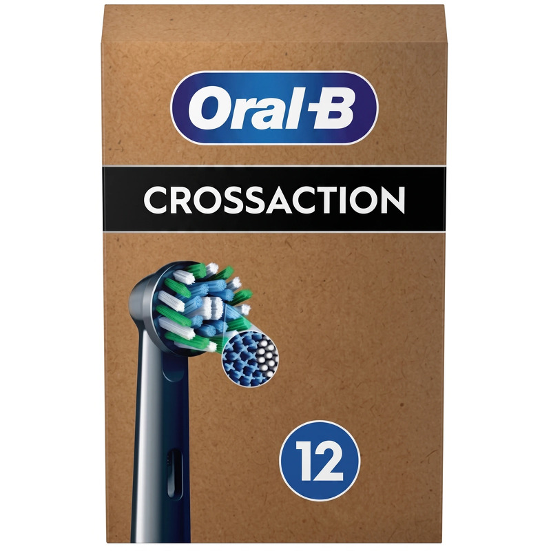 Oral-B Pro CrossAction Aufsteckbürsten 12er (Frustfreie Umverpackung)