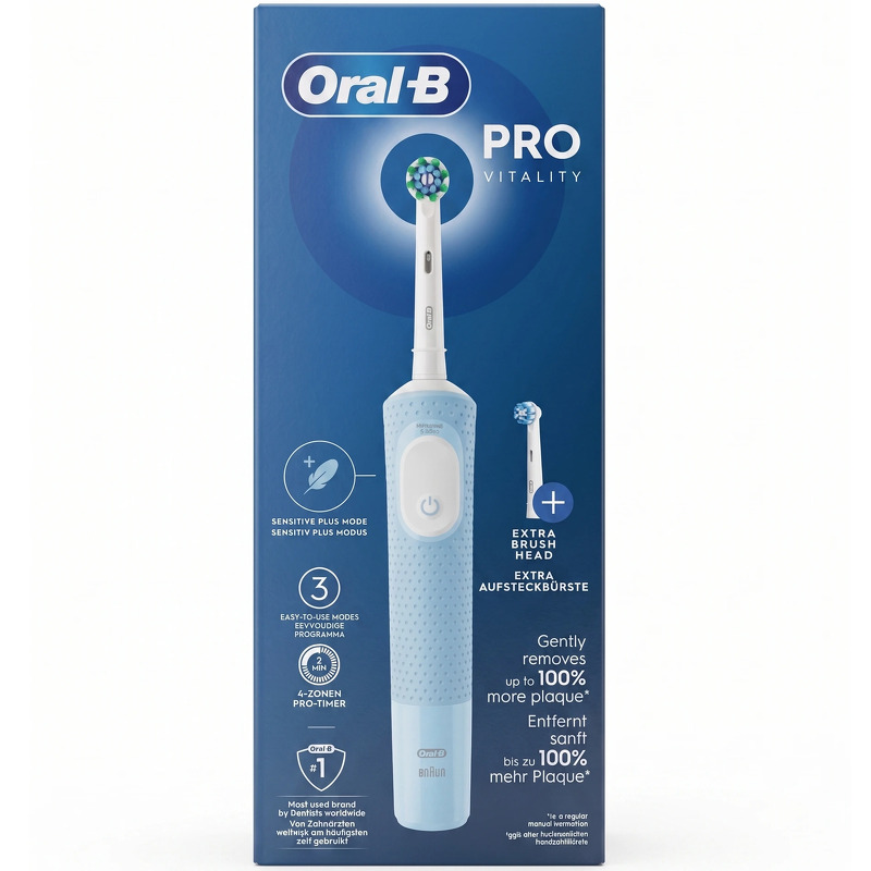 Oral-B Eltandbørste Vitality Pro Vapor Blue + Extra Refill