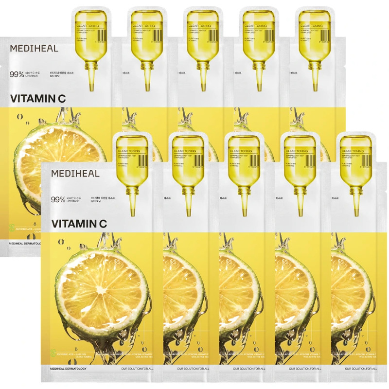 Mediheal Vitamin C Essential Mask Clear Toning 10 pieces