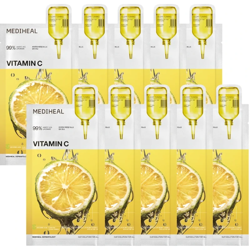 Mediheal Vitamin C Essential Mask Clear Toning 10 pieces