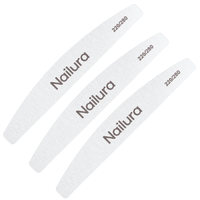 3 x Nailura Nail File 220/280