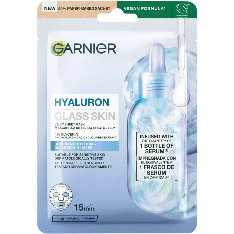 Garnier Hyaluron Glass Skin Jelly Sheet Mask 27 g